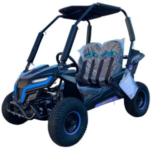TrailMaster Cheetah i6 Kids Go Kart eléctrico azul