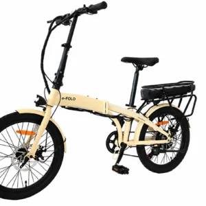 Bicicleta Eléctrica Plegable E-FOLD Crema